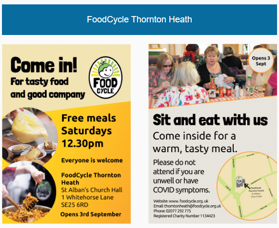 free meals poster