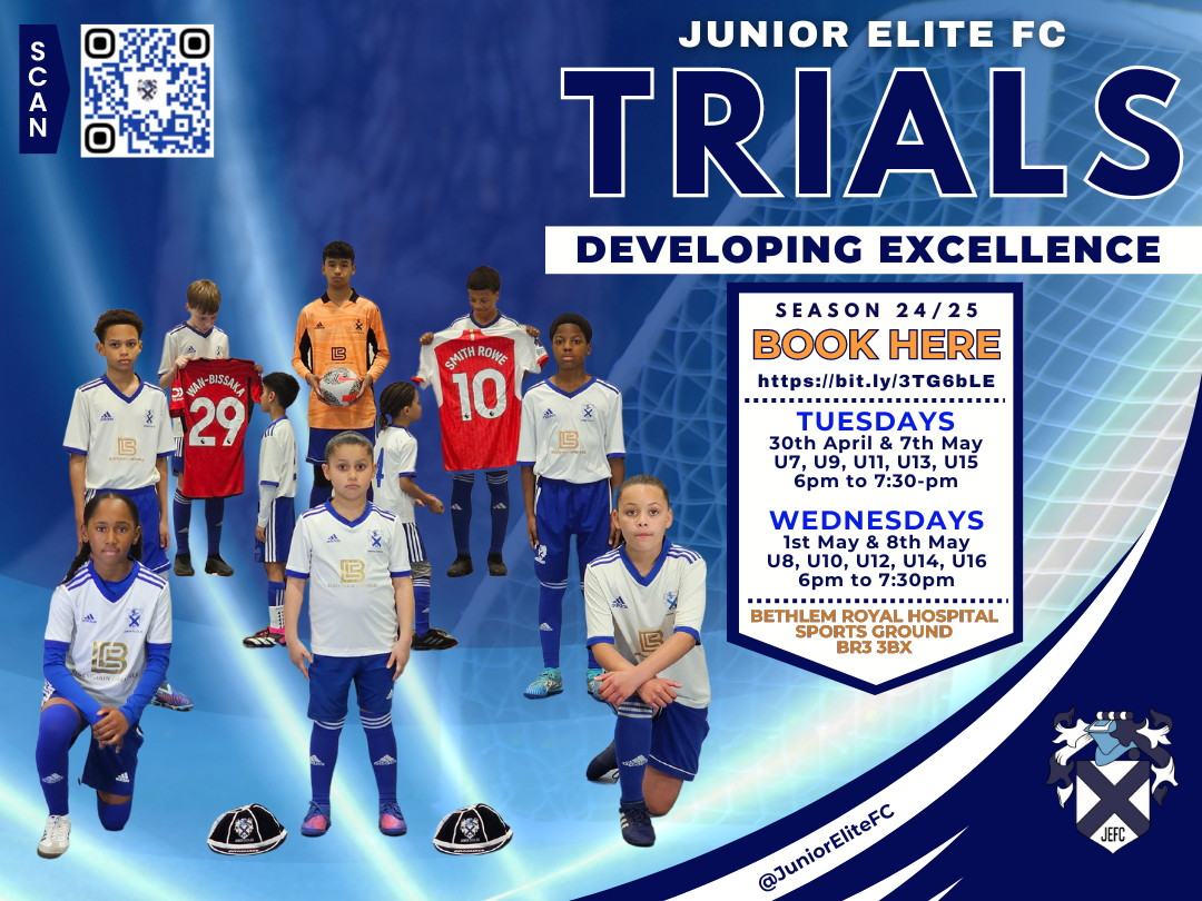 Junior Elite Football Club - Trials 2425